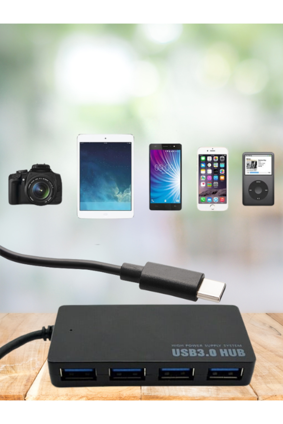 Datastar Type-C 4 İn 1 USB 3,0 HUB Çevirici Çoklayıcı