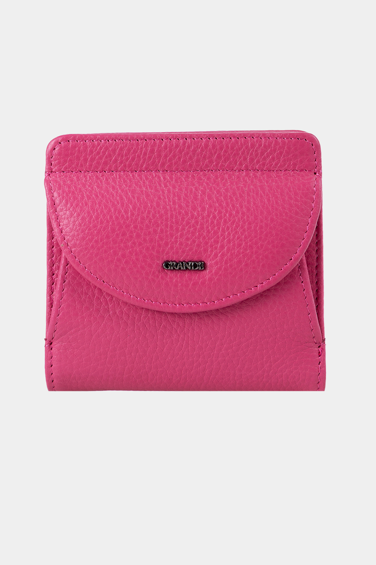 Grande 2833 Hakiki Deri Elegance Mini Kadın Cüzdanı Fuşya görsel 4