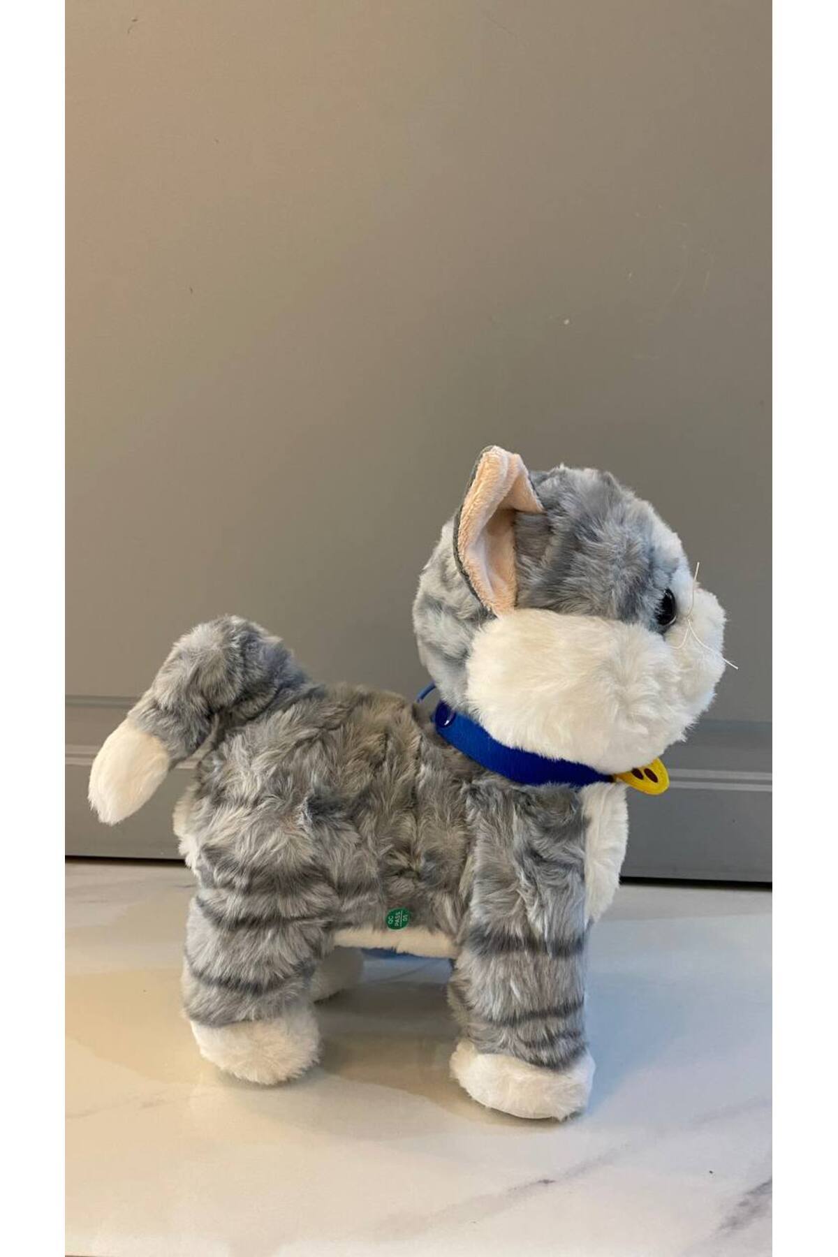 Magicway Müzikli Yürüyen Miyavlayan Yalayan Kuyruk Ve Başını Sallayan Ses Kaydını Tekrarlayan Peluş Kedi fotoğrafı 3 (önizleme)