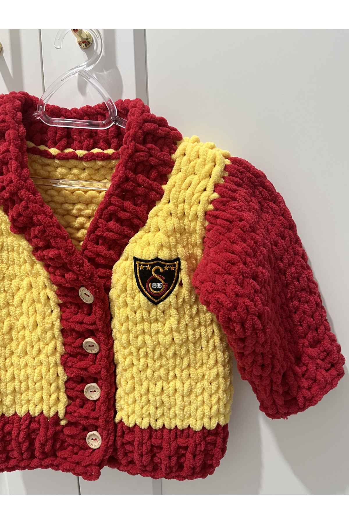 Puffy Unisex Galatasaraylı Bebek Hırka 1 Yaş Uyumlu fotoğrafı 2 (önizleme)