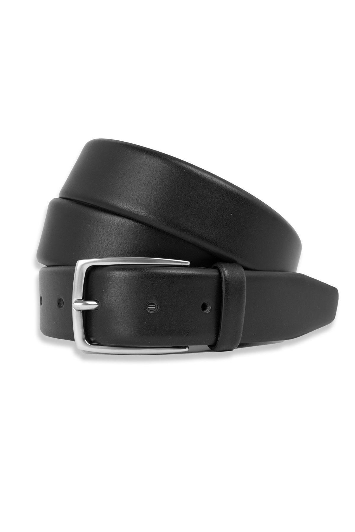 MEN 'S GENUINE LEATHER SUIT BELT FABRIC BELT