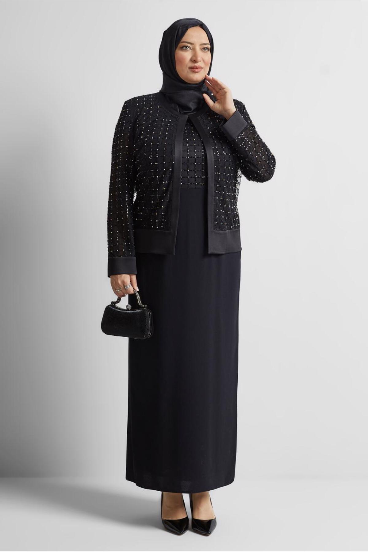 آلوینا ست لباس مجلسی سایز بزرگ با سنگ دوزی، کد ۳۰۵۳۰ آلوینا ست لباس مجلسی سایز بزرگ با سنگ دوزی، کد ۳۰۵۳۰