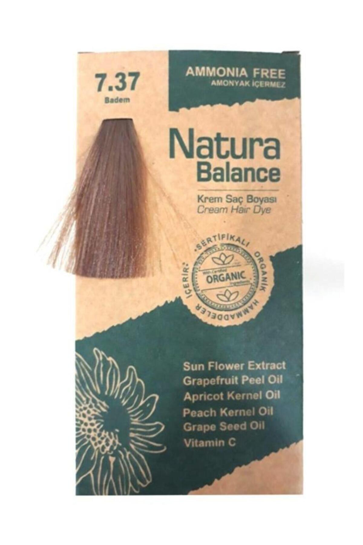 Natura Balance Saç Boyası 7.37 Badem — قهوه‌ای NATURA SB
