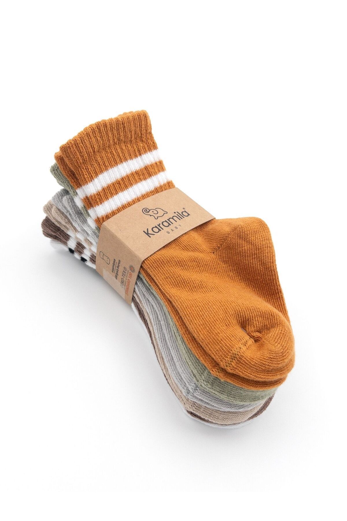 KARAMİLA 6'lı Bebek Soket Çorap Pamuklu Unisex / Yenidoğan - Çocuk Çorap fotoğrafı 6 (önizleme)