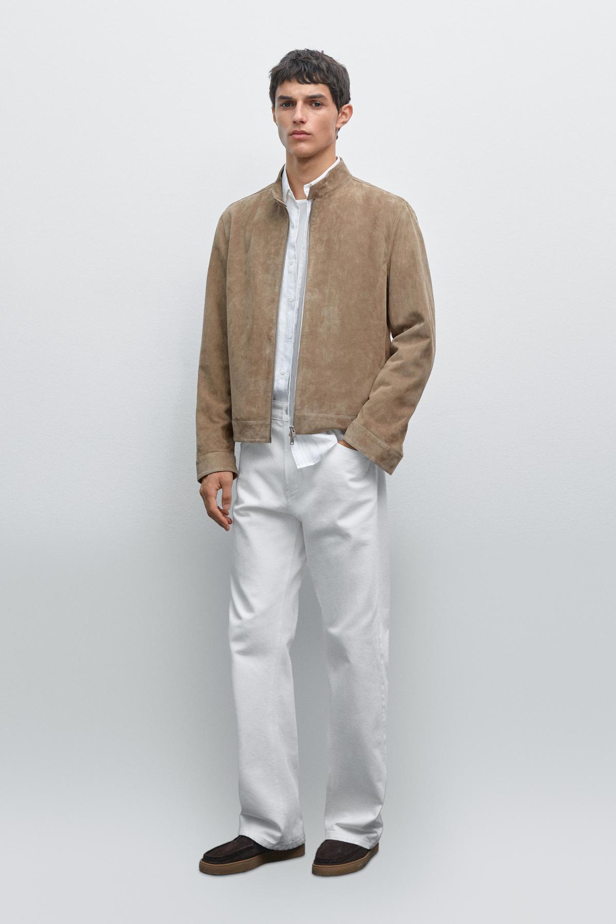 ماسیمو دوتی ژاکت جیر کوتاه از پوست بز ماسیمو دوتی ژاکت جیر کوتاه از پوست بز