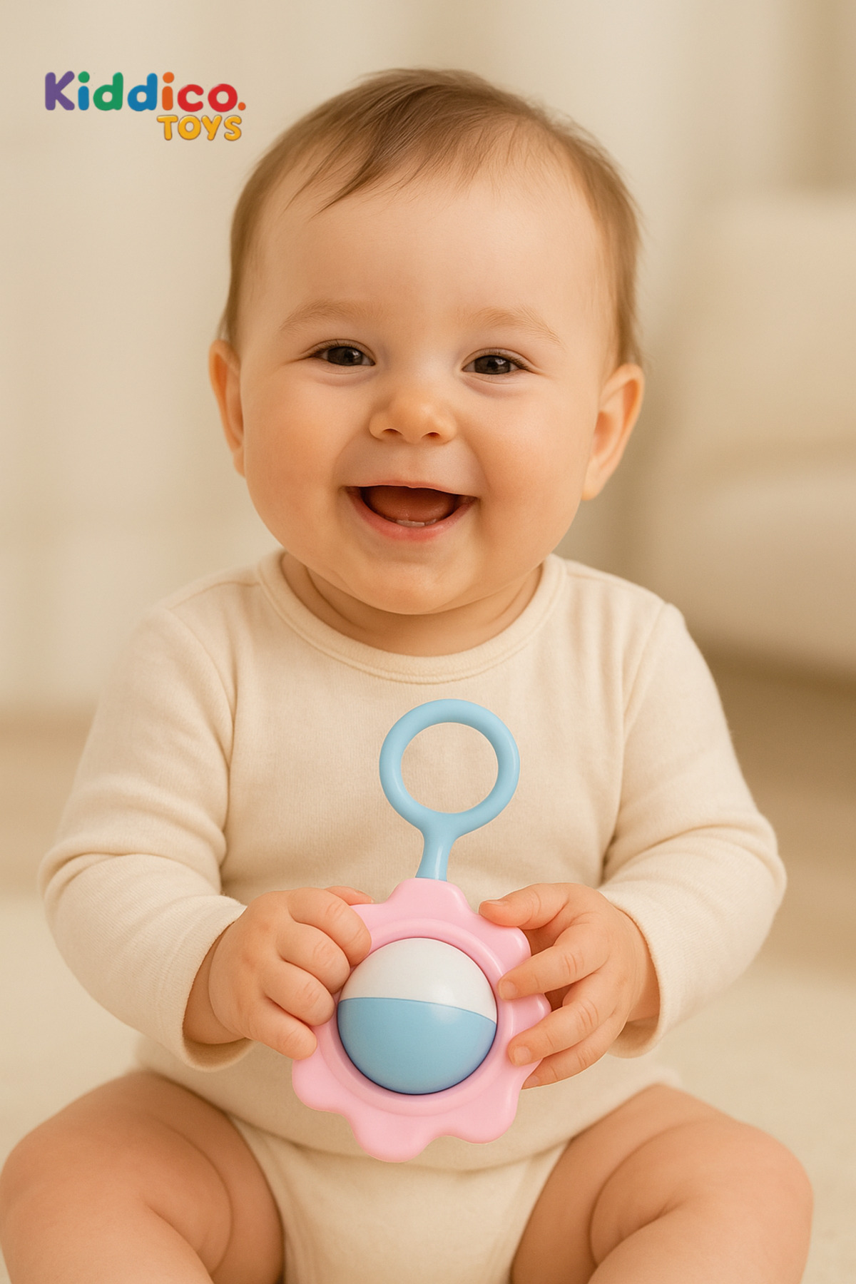 Kiddico Toys Çıngıraklı Diş Kaşıyıcı fotoğrafı 3 (önizleme)