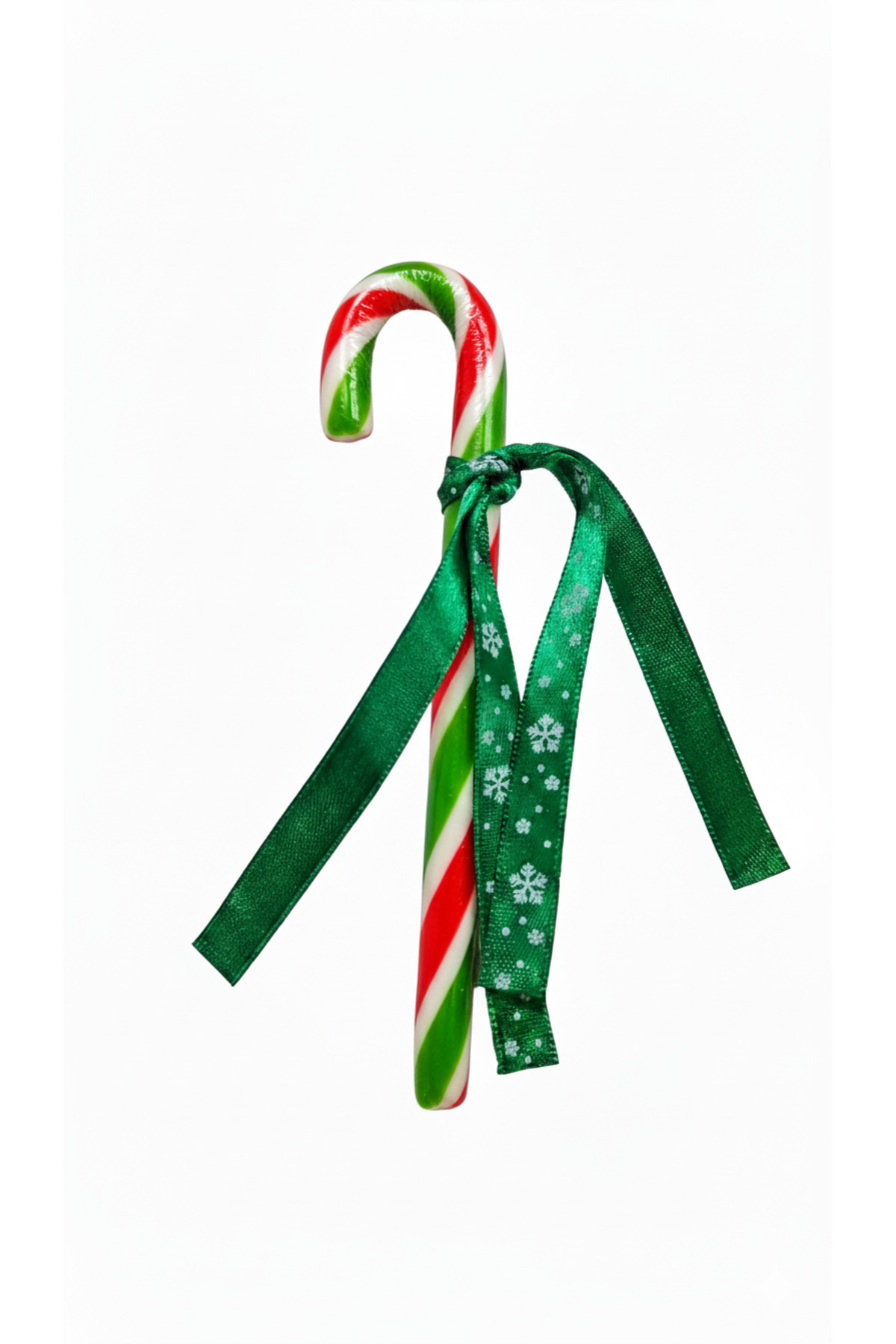 Honey Candy Balcı Şekerleme Yılbaşı Baston Şeker 1 Adet Kurdeleli yeşil kırmızı beyaz Yılbaşı Şekeri