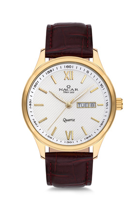 Nacar KLASİK KAHVERENGİ ERKEK KOL SAATİ NC31-29B155-DSL2