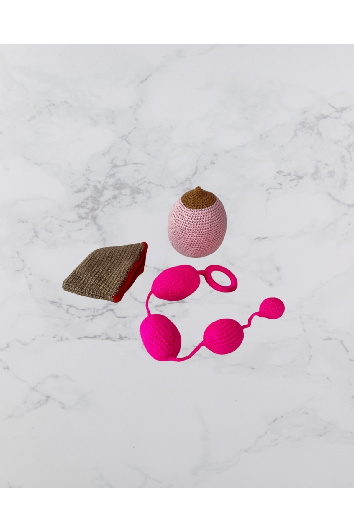 MEGALACTARA Yeni doğan Üçlü Set - Mide Kapasitesi -Ağızlık- Örgü- Örgü Maket – Eğitim Materyali