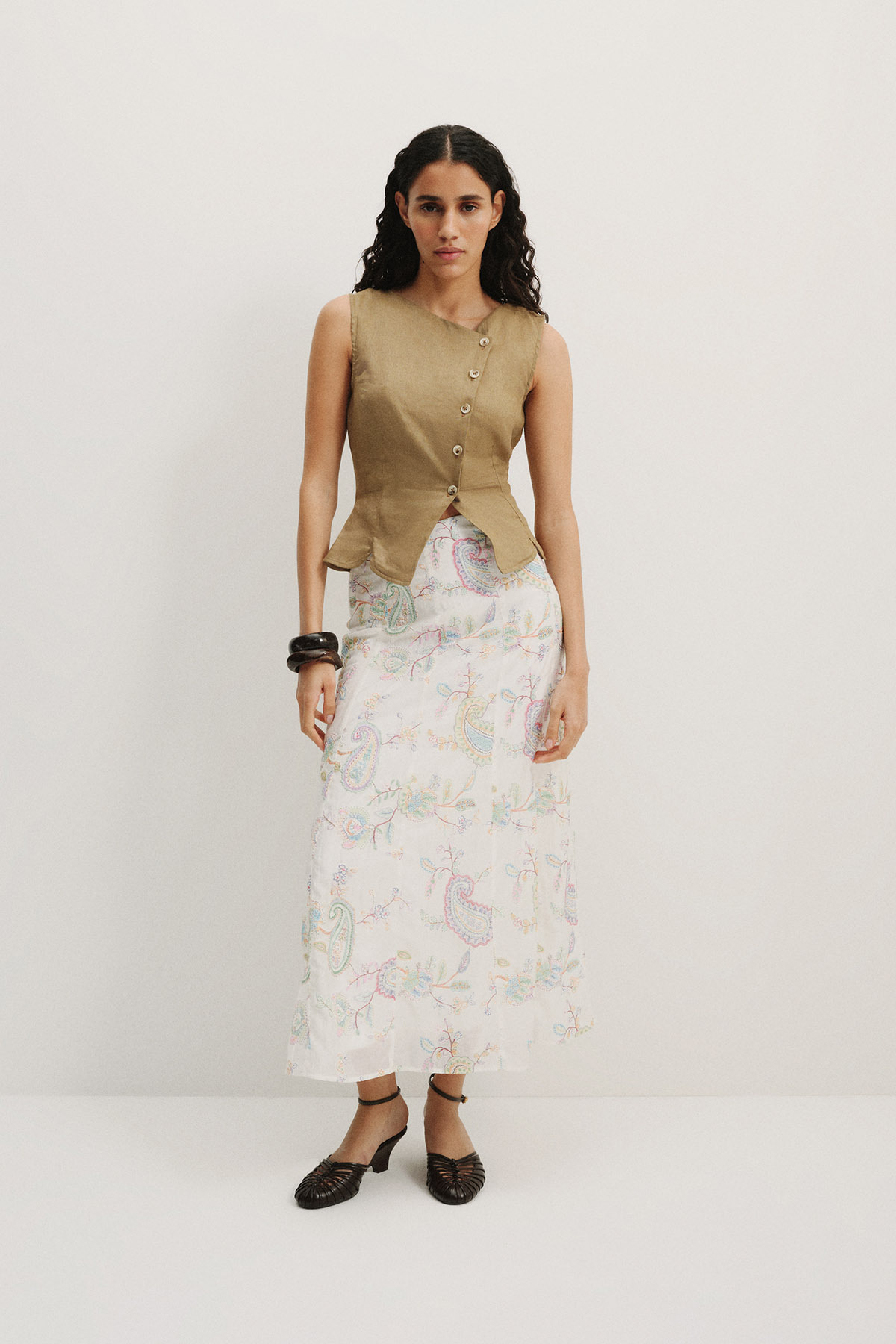 Pilea  Freya Nakışlı Parçalı Etek - Görsel 2