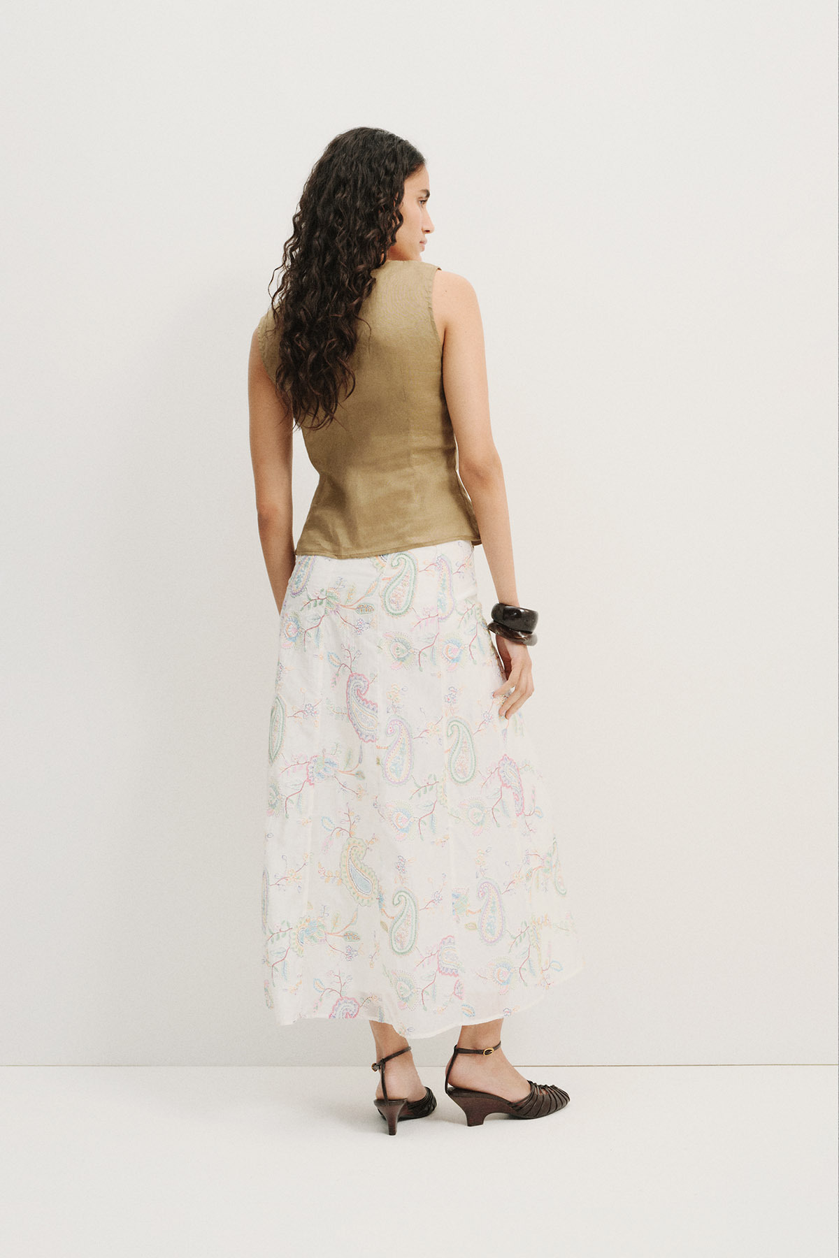 Pilea  Freya Nakışlı Parçalı Etek - Görsel 5