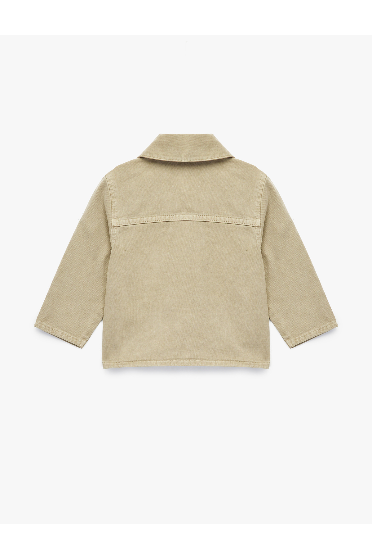 Koton Pamuklu Uzun Kollu Klasik Yaka Denim Ceket fotoğrafı 2 (önizleme)