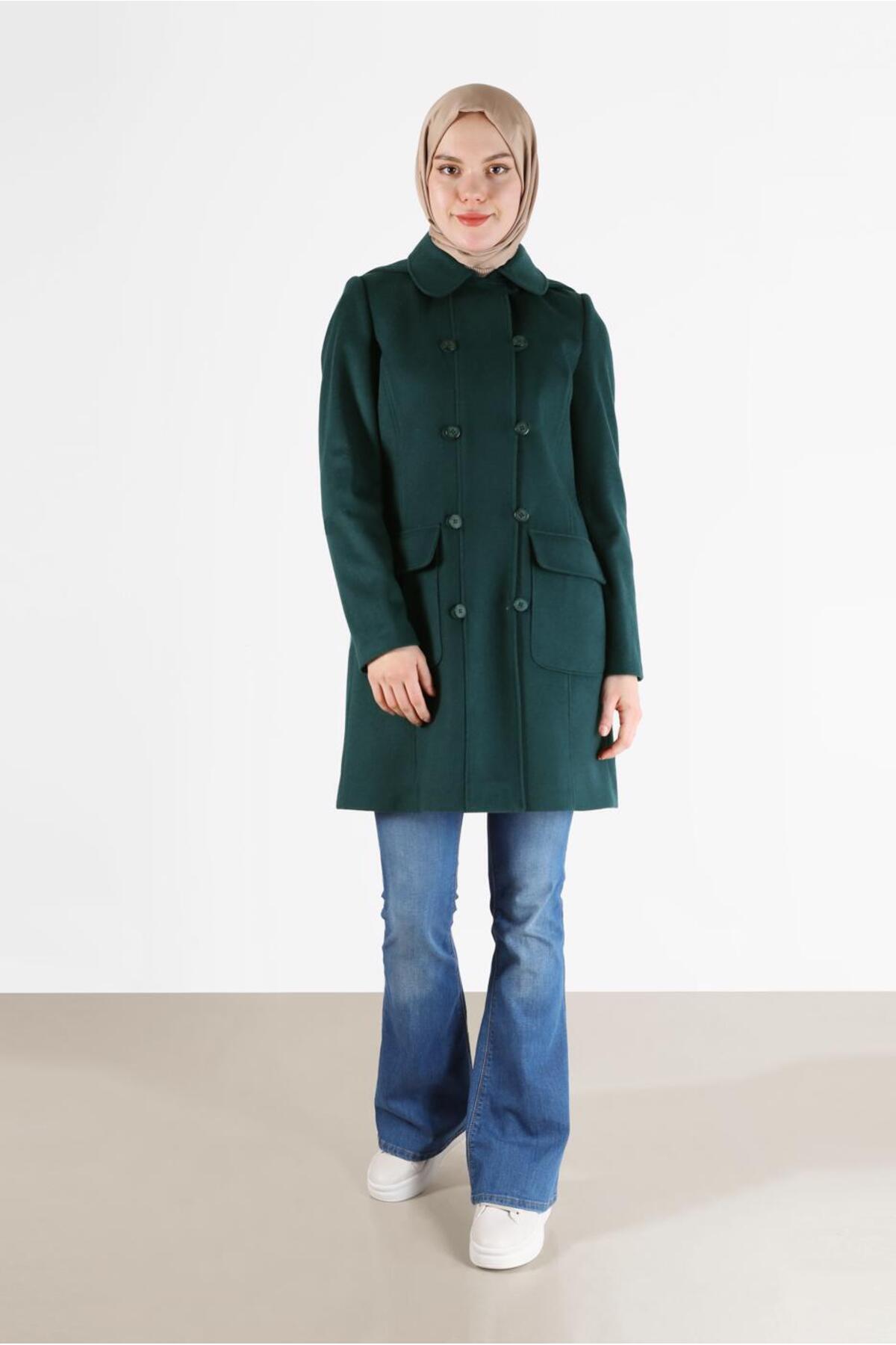 آلوینا کت کلاهدار دکمهدار ۹۰۲۴۲ آلوینا کت کلاهدار دکمهدار ۹۰۲۴۲