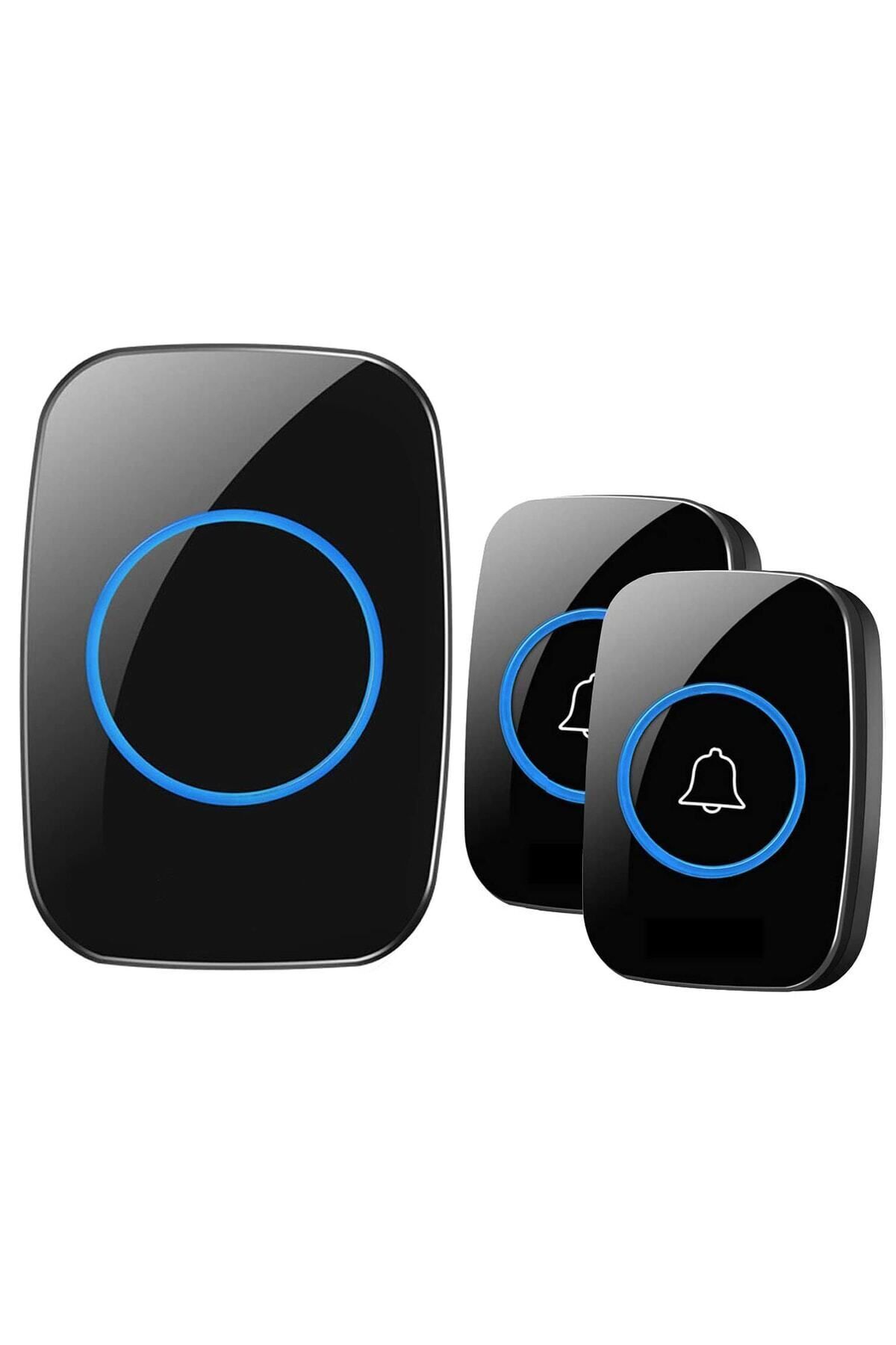 2 Buttons Wireless Remote Controlled Led Doorbell