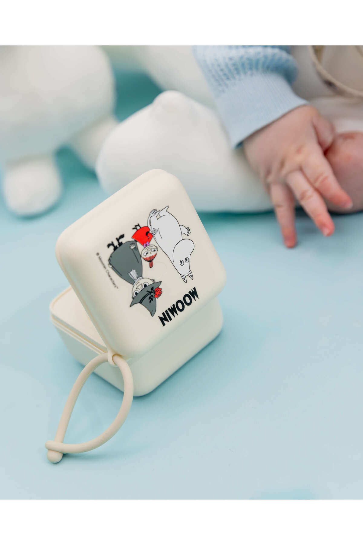 Bibs X Moomin Pacifier Box Emzik Kutusu-Ivory fotoğrafı 3 (önizleme)