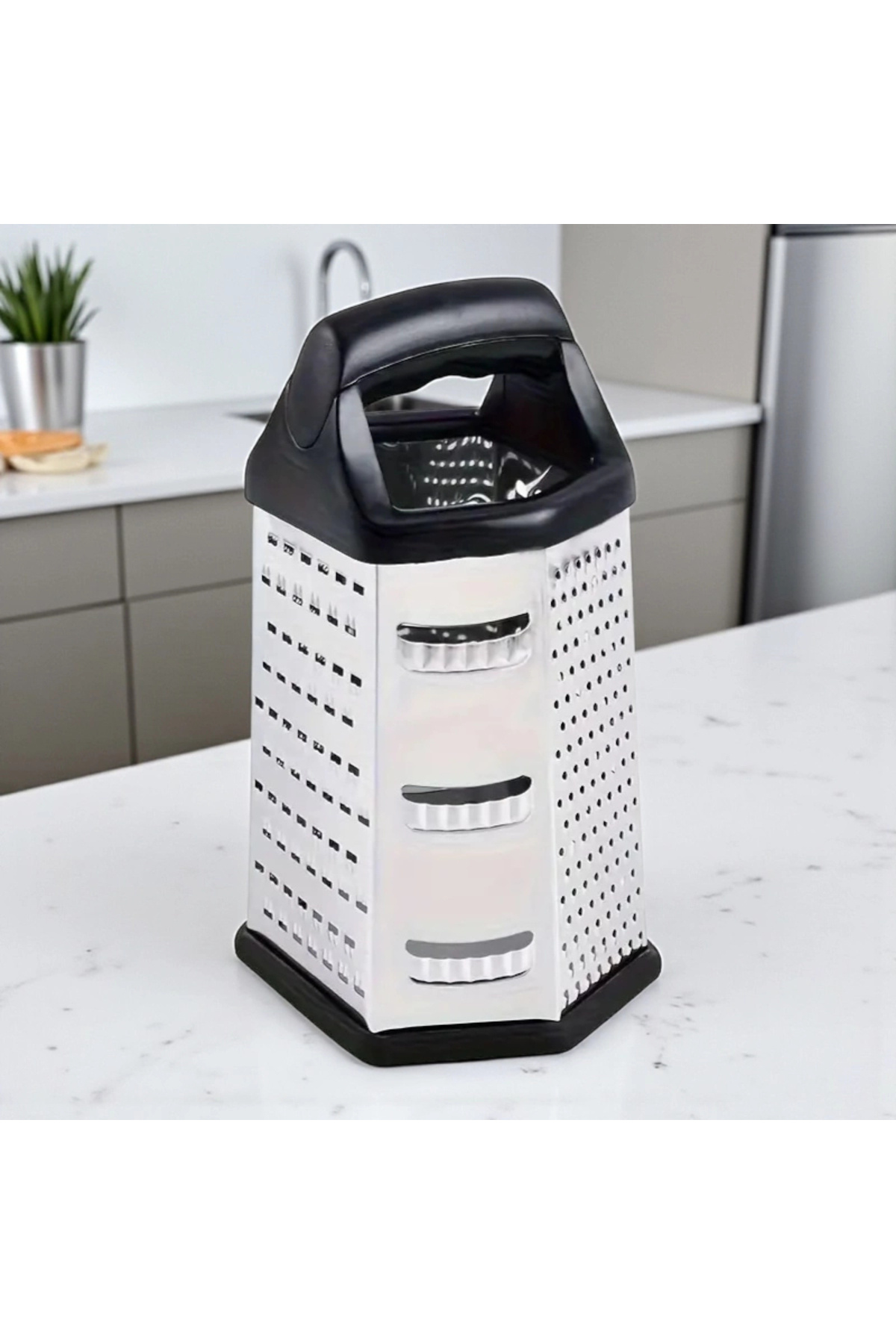 MyBru Paslanmaz Çelik 6 Taraflı Çok İşlevli Rende (Dilimleyici)