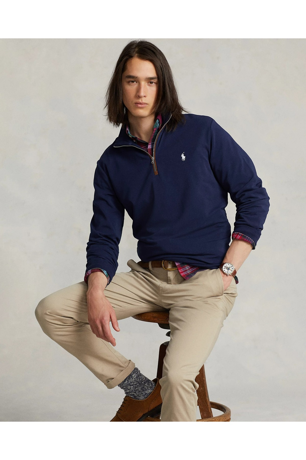 سویشرت مردانه راسته آستین بلند | رالف لورن Ralph Lauren 710875151001 - تصویر 4