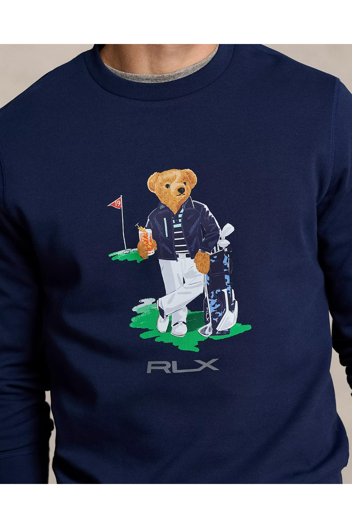 سویشرت مردانه طرح دار آستین بلند | رالف لورن Ralph Lauren 785A55976001 - تصویر 3