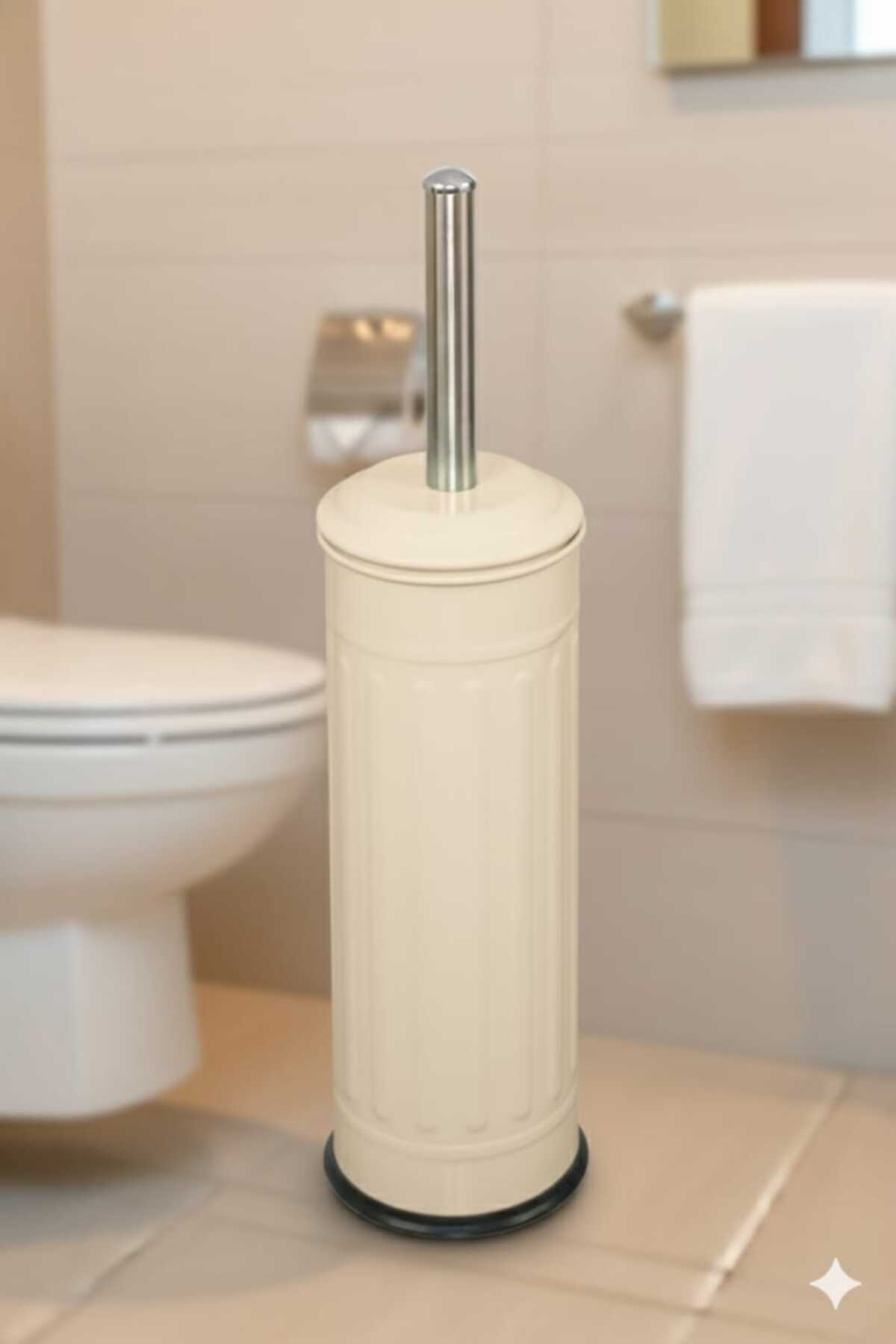 BySevil Vintage Wc Fırçası Krem | Vintage Tuvalet Fırçası