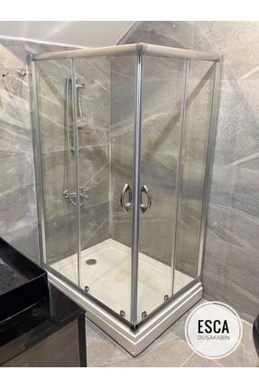 Esca 80x100 Dikdörtgen Panelli Tekne Yerli Üretim Duşakabin - 5 Mm Temperli Ş...