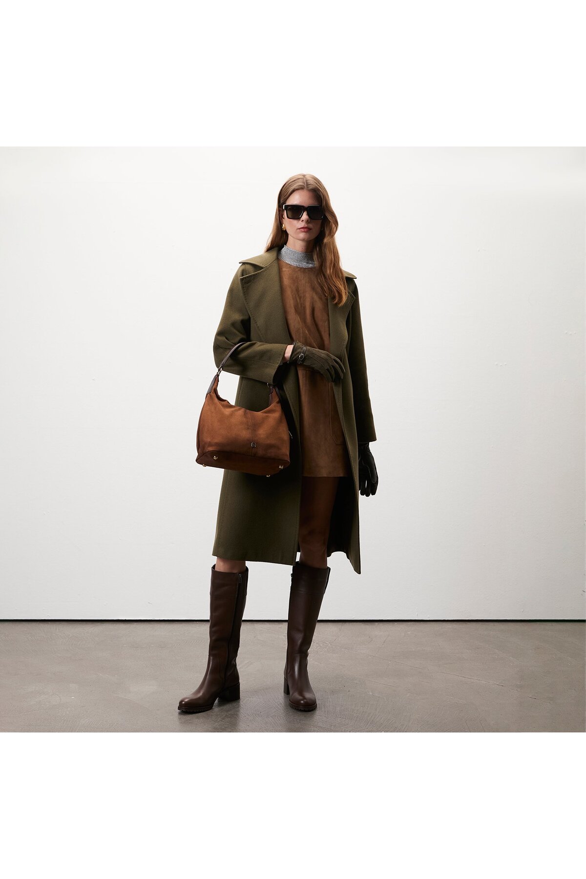 Desa  Stefania Yeşil Kadın Trençkot - Görsel 3