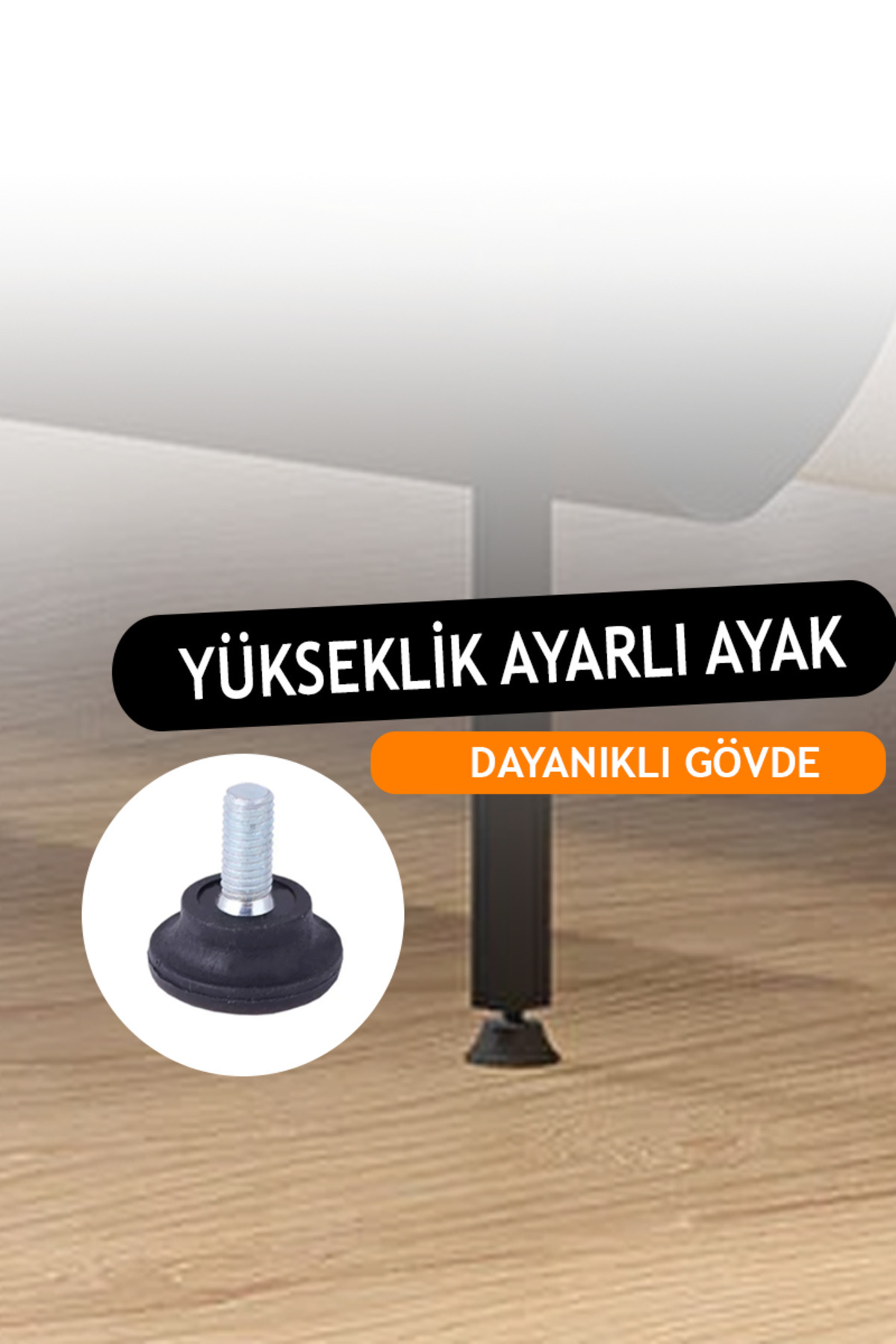 WANDOO Metal Gövdeli Çok Amaçlı 5 Raflı Mutfak Rafı - Beyaz , Düzenleyici Depolama Ünitesi