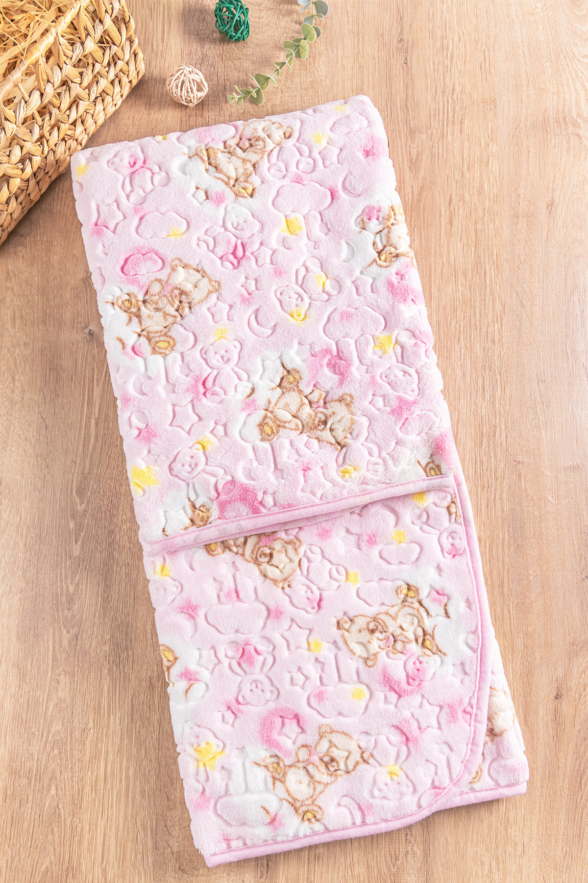 Babymod Figürlü Peluş Kız/Erkek Bebek Battaniye