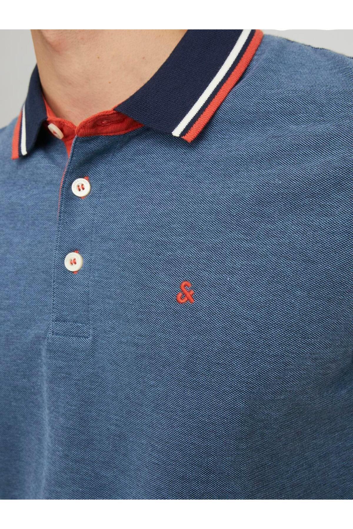 تیشرت یقه پلو مردانه راسته آستین کوتاه | جک اند جونز Jack & Jones 12136668 - تصویر 4