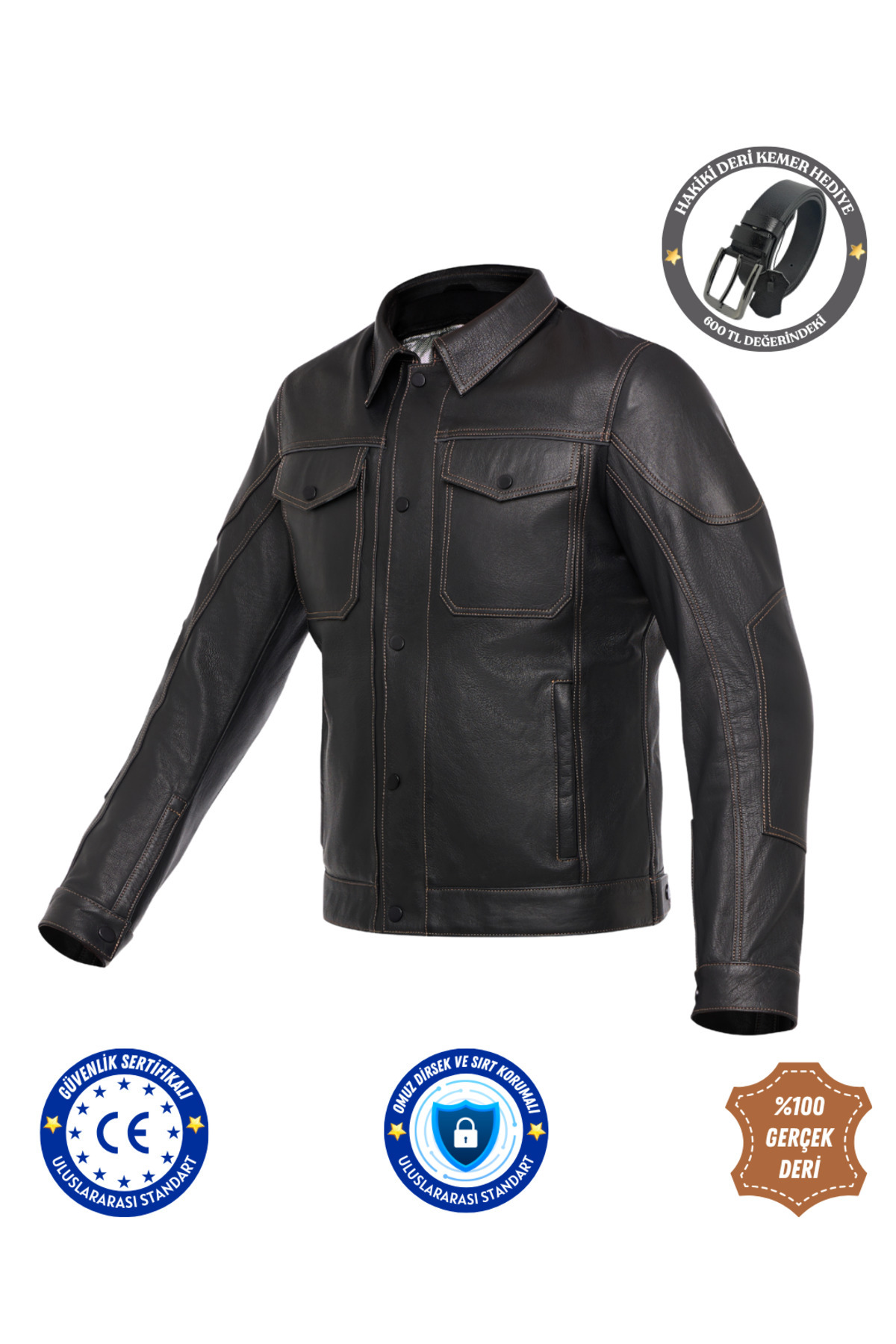 cm7 Herıtage Deri Motosiklet Montu Ceketi