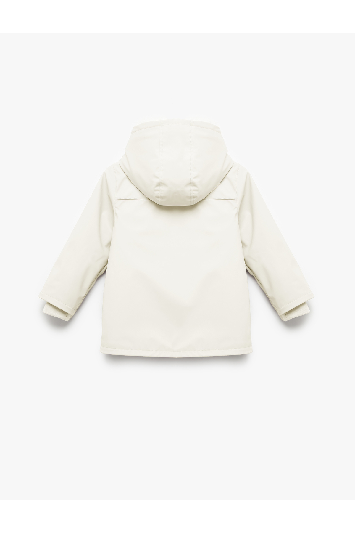 Koton Peluş Detaylı Kapaklı Cepli Uzun Kollu Kapşonlu Kaban fotoğrafı 2 (önizleme)