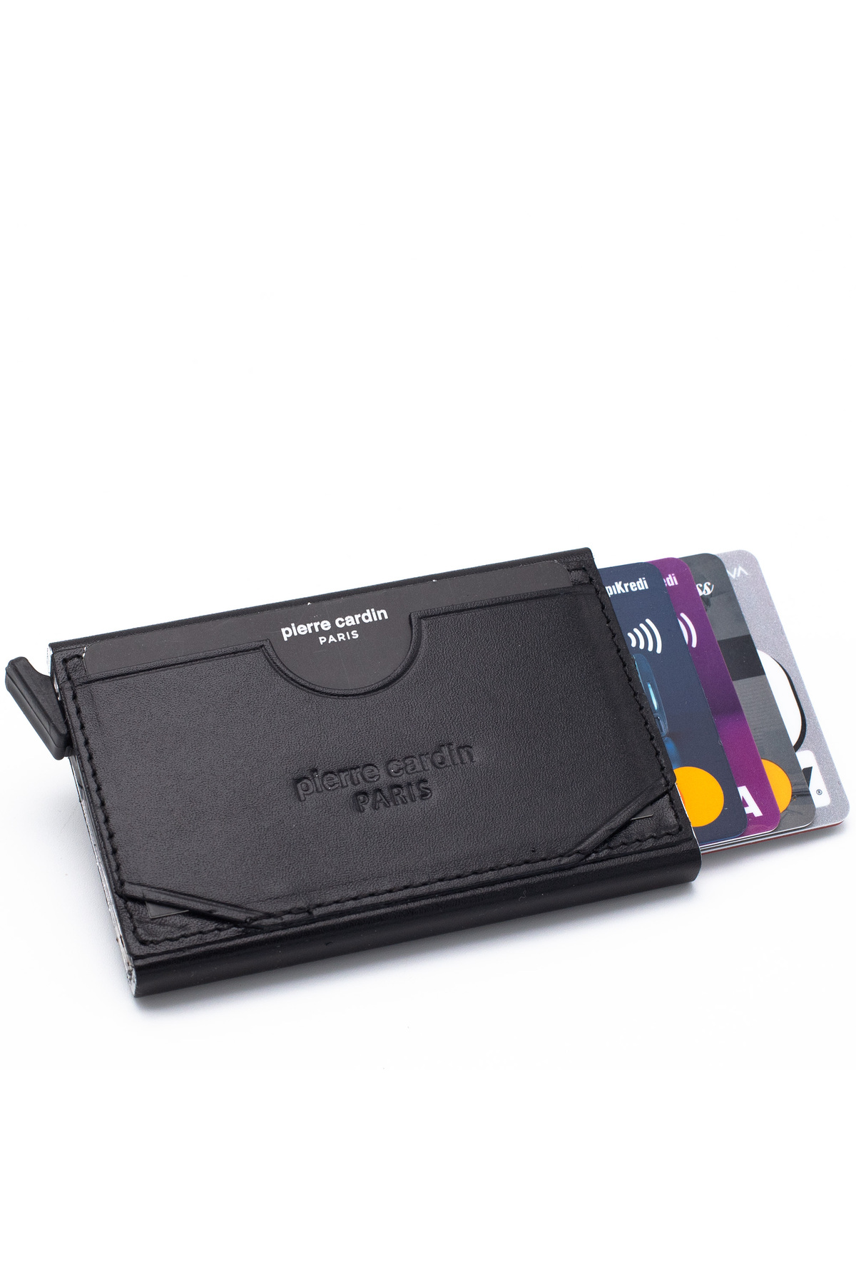 Pierre Cardin  Siyah Unisex Otomatik Deri Kartlık 0273F2I - Görsel 4