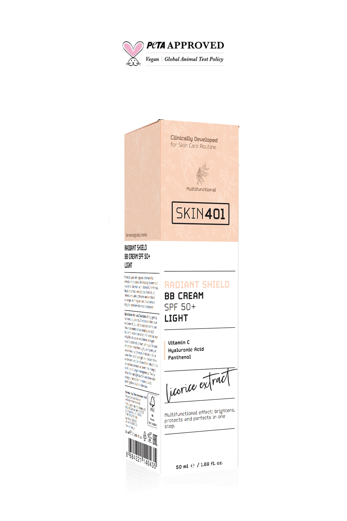 کرم بی بی روشن کننده SPF 50+، 50 میلی لیتر - سایه روشن، ضد آفتاب رنگی و یکنواخت کننده رنگ پوست — بژ TYC8421E0858D99B10383BA00 — تصویر 6 از 7