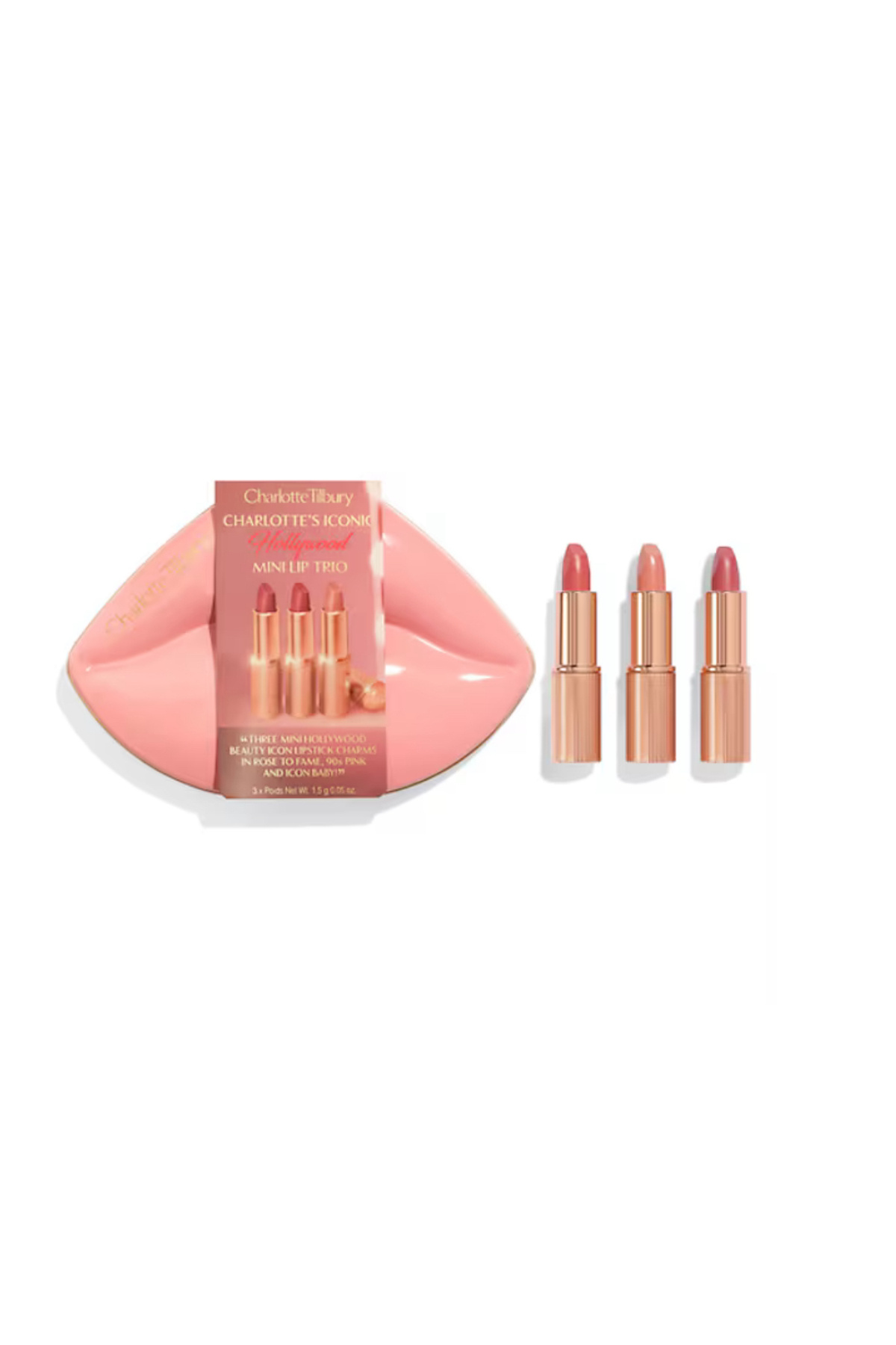 charlotte tilbury Hollywood Iconic Mini Lip Trio Makyaj Seti