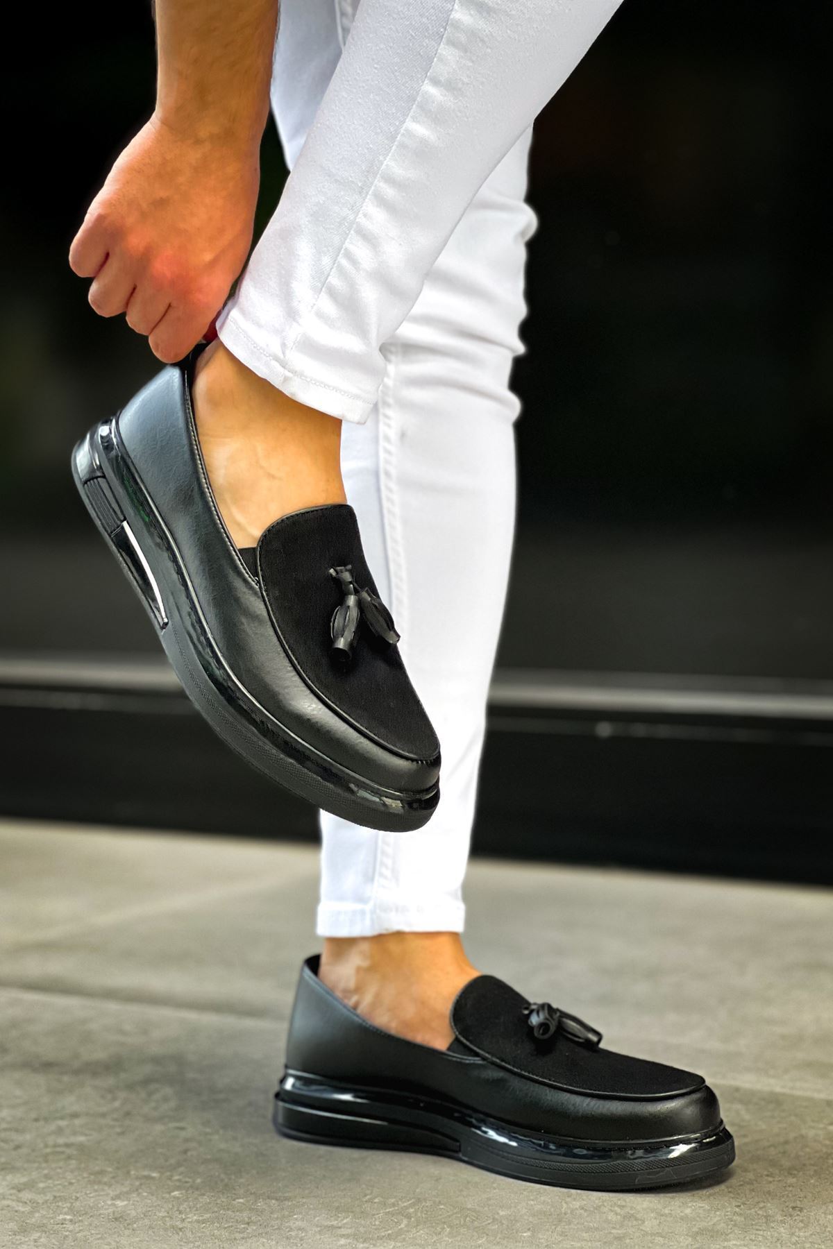 کفش کلاسیک مردانه مدل ZRC2502 مشکی Zerenyus