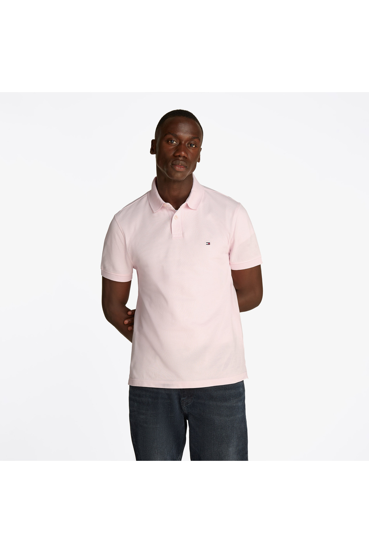 تامی هیلفیگر پولو صورتی مردانه معمولی ۱۹۸۵