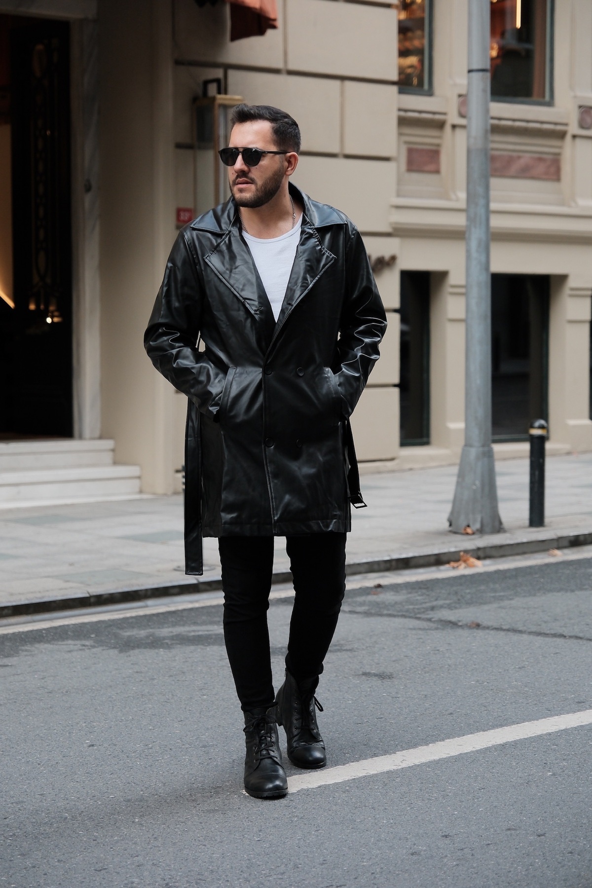 RAMFASHİON Siyah Trençkot