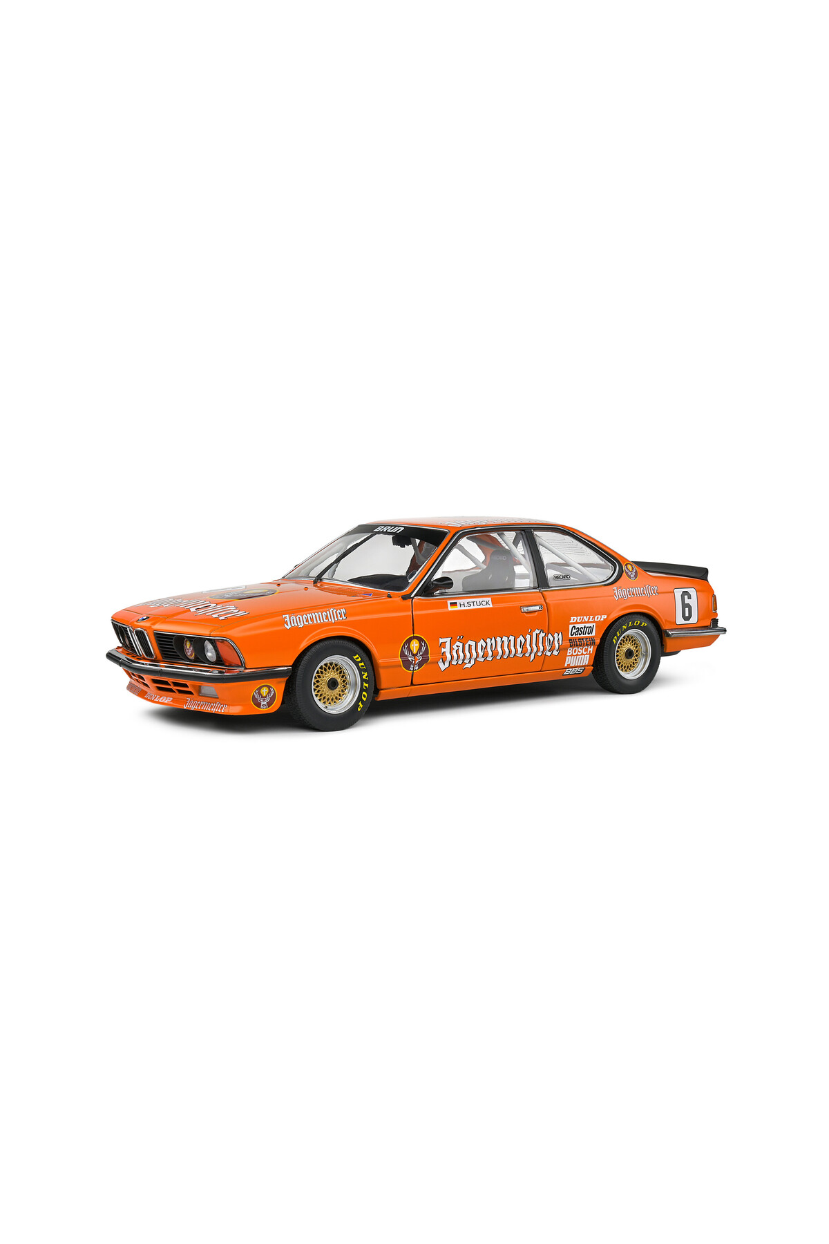 Solido 1:18 BMW 635 CSI #6 Hans‐Joachim Stuck Jägermeister