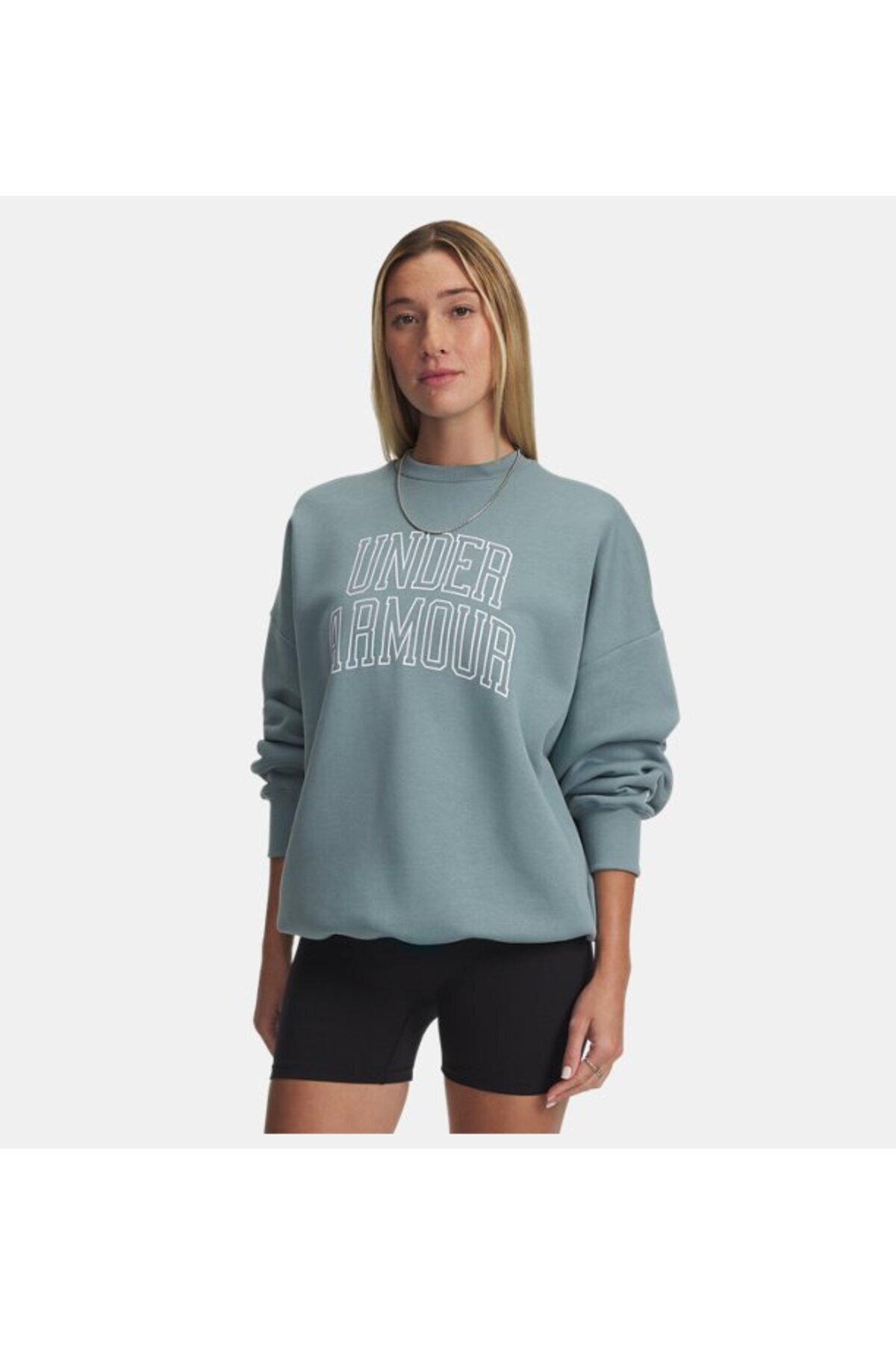 Under Armour Kadın UA Rival Fleece Oversize Varsity Crew Sweatshirt 6007880-323
