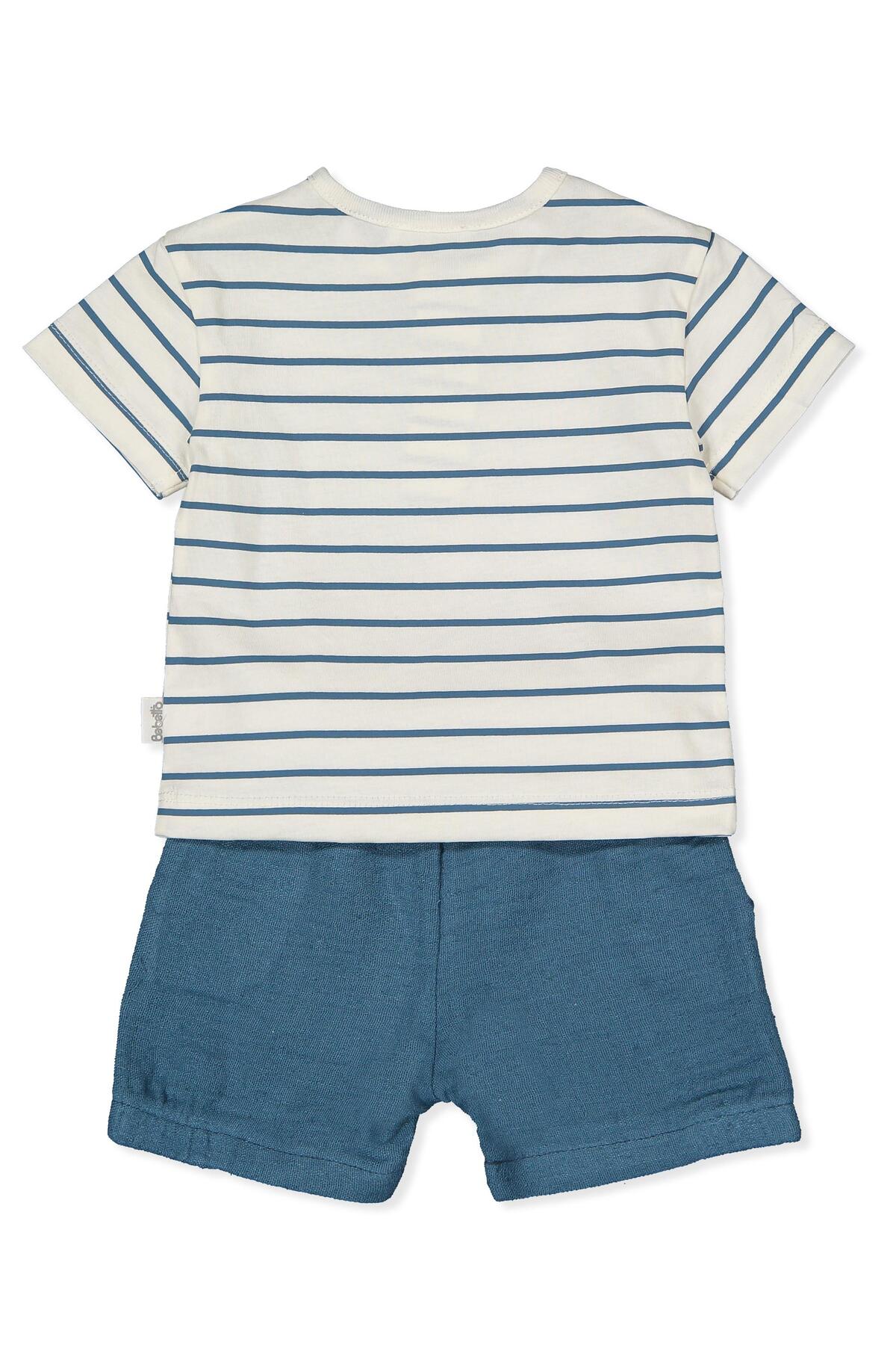 Bebetto KETEN MÜSLİN ŞORT 2Lİ TAKIM (FAVORITE SONG) LACİVERT fotoğrafı 2 (önizleme)