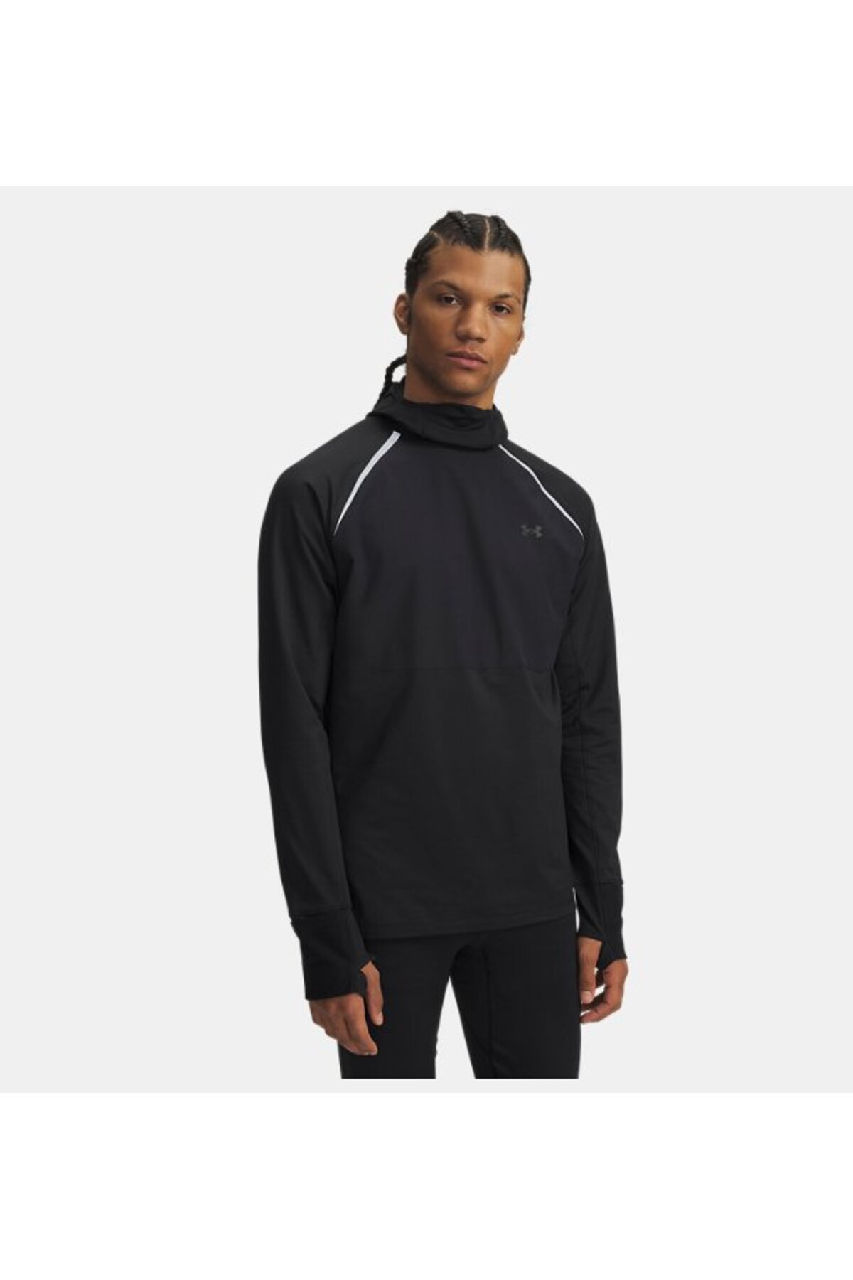 آندر آرمور سویشرت مردانه UA Velociti Pro مخصوص هوای سرد، مدل Balaclava، کد ۶۰۰۵۹۶۹-۰۰۴