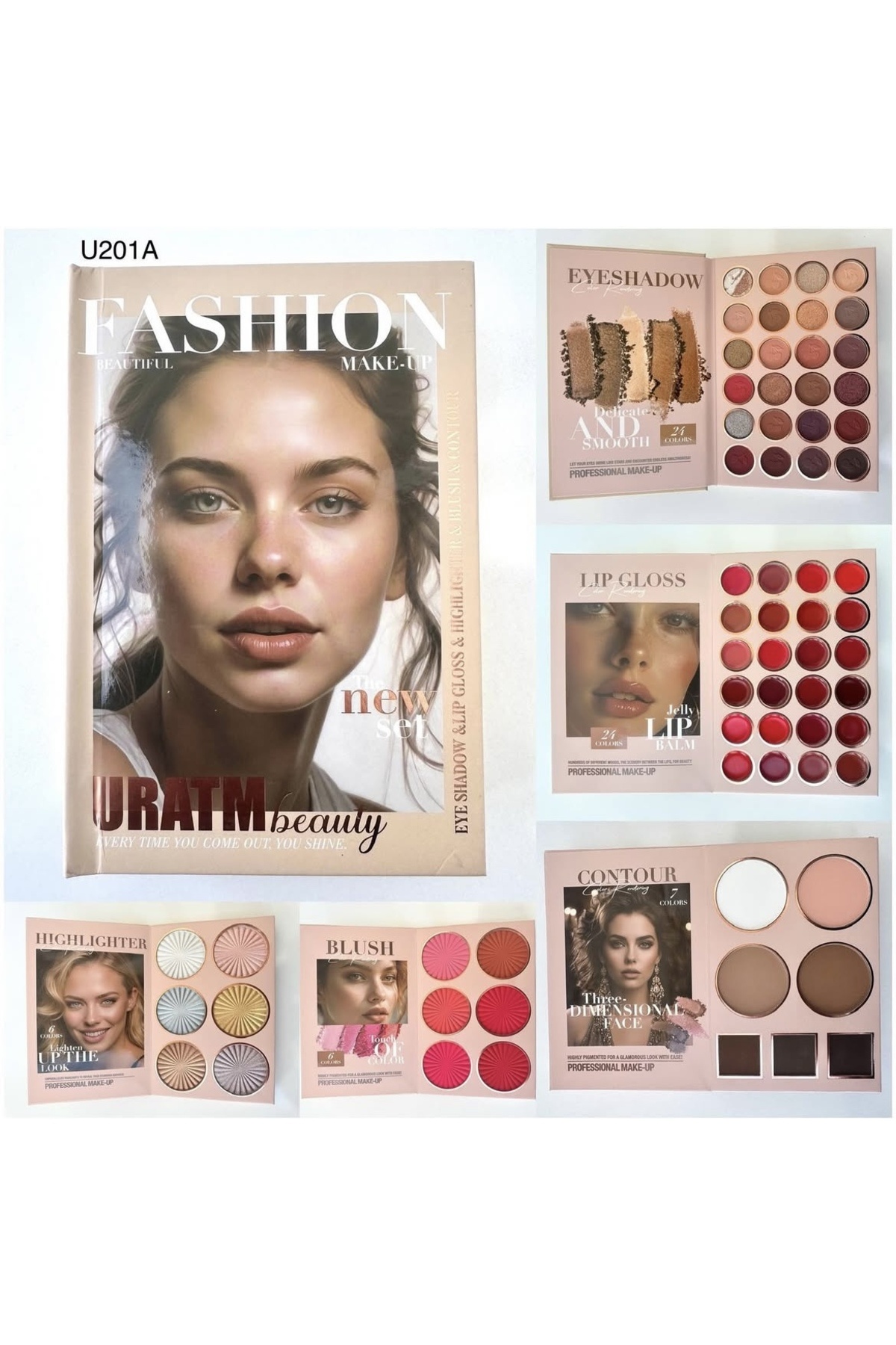 Bestway ve Diğeri 5 katlı kitap model makyaj paleti