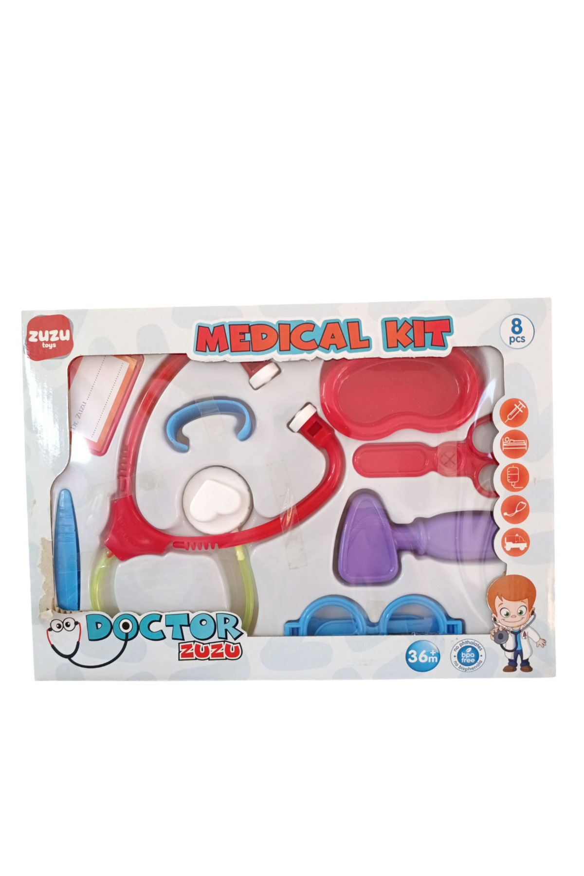 Zuzu Toys Kutulu Doktor Seti Küçük 4091-Kırmızı