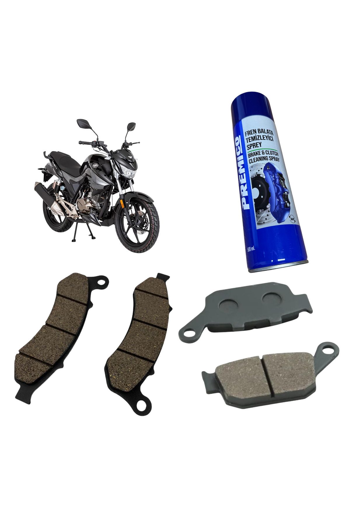 GİVİS Mondial Drift L Ön Arka Fren Balatası Balata Sprey Hediye