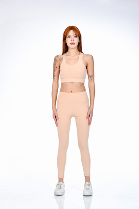 XJOYFİT Sporcu Gym Fitness Yoga Plates CEPLİ Yüksek Bel Tayt Askılı Crop Takım