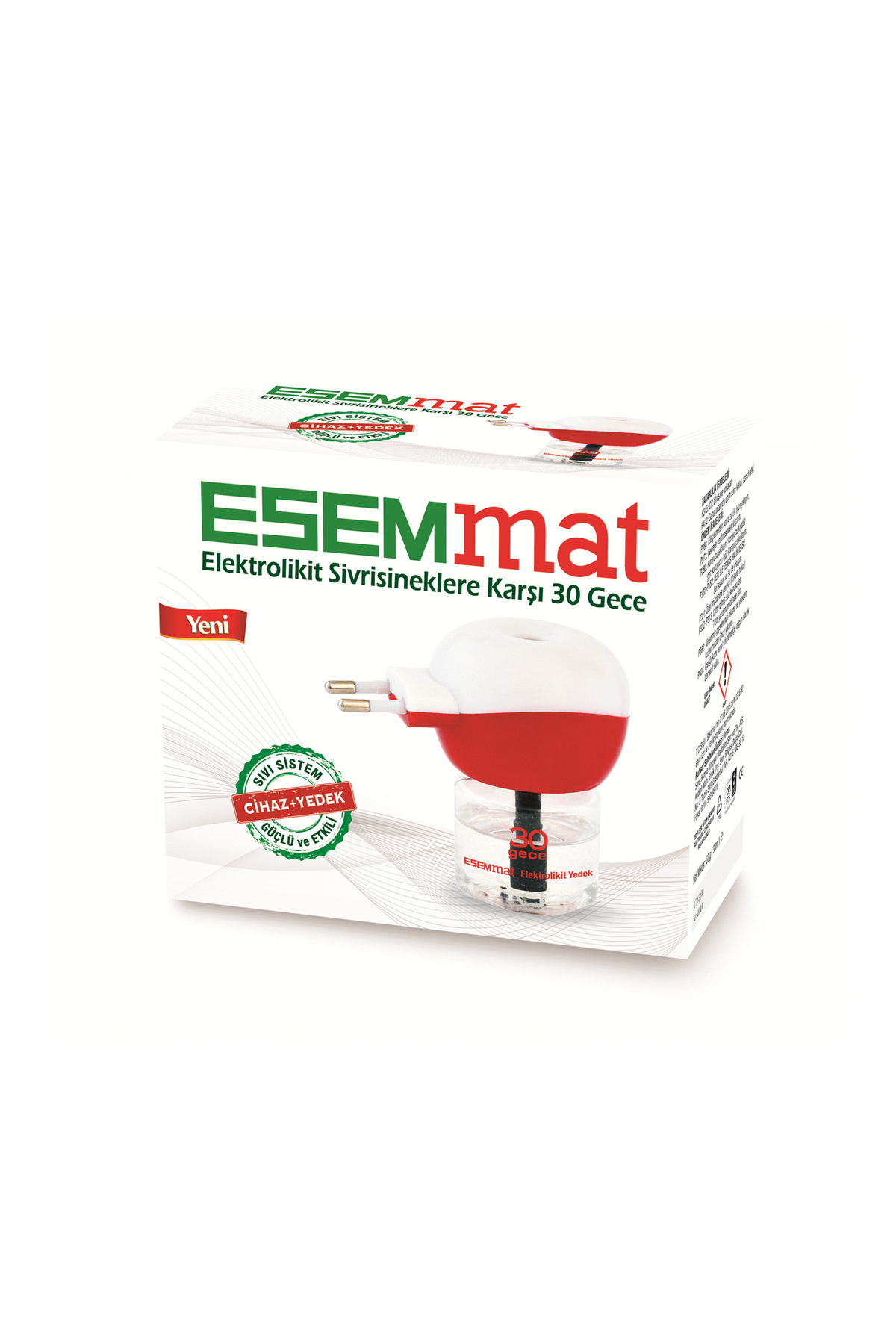 Esemmat Kablosuz Elektrolikit Sivrisineklere Karşı 30 Gece + Yedek