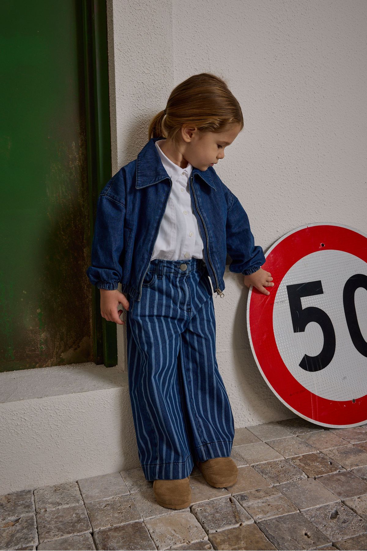 Fahhar Kids Denim Bomb Ceket Koyu Mavi fotoğrafı 4 (önizleme)