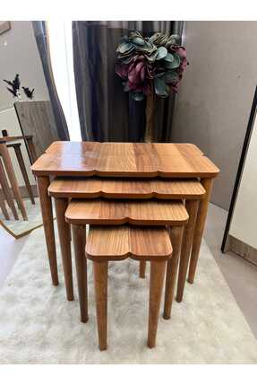 deniss home 4 Lü mdf ahşap zigon sehpa