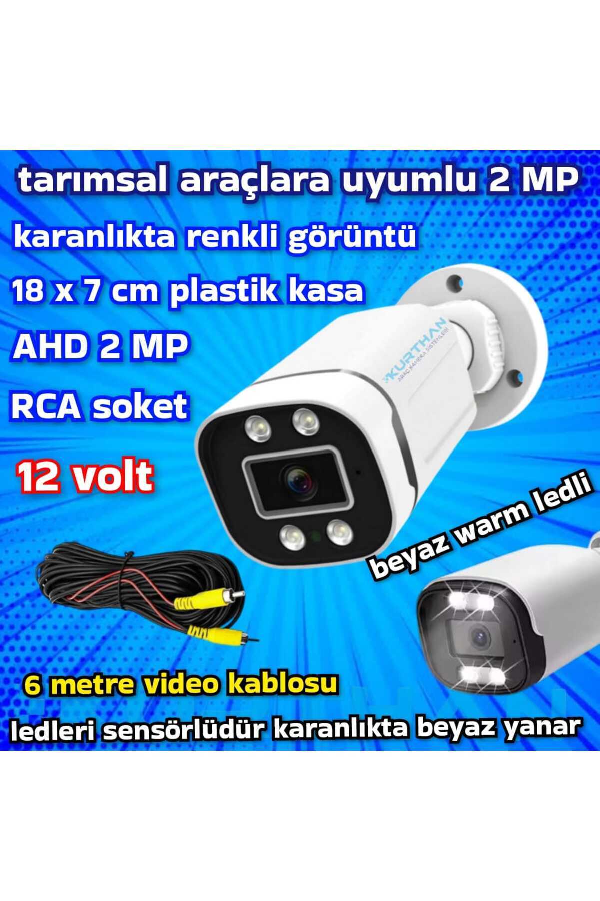 Twogo 2 MP AHD WARM LED GÜVENLİK KAMERASI GECE RENKLİ GÖRÜNTÜ 12 VOLT