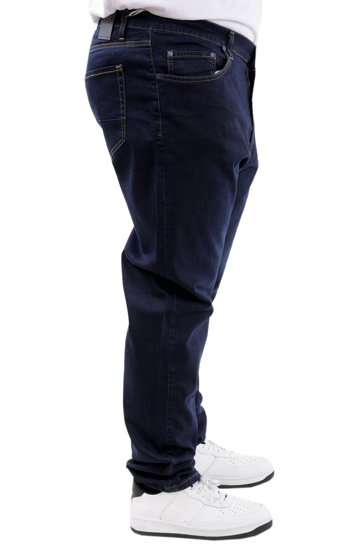 ModeXL Büyük Beden Erkek Kot Pantolon Klasik 24900 Lacivert görsel 3