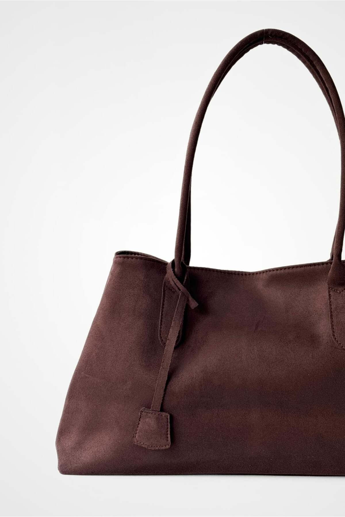 Yuka Atelier  Lyon Süet Tote Çanta - Görsel 4